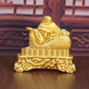 Leibei Buddha Wealth Attracting Ornaments Home Living Room Decorations Opening Ceremony Gifts Golden Color Wholesale - Image 2