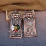 Bronze General Order Talisman with Colorful Painted Tiger Head Five Mountain Shape Protector Card Authentic True Action Brand - Image 4