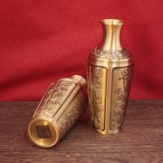 Bronze Small Vase Dried Flower Decorative Metal Living Room Creative Copper Palm Display Tabletop Decoration Antique Style Flower Holder - Image 4