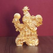 Gold Rooster Wealth Decorative Ornaments Home Office Desktop Decoration Money Yuanbao Alloy Metal Crafts Good Luck - Image 2