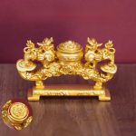 Alloy Xi Wang Figurine Business Gift Office Desk Decoration Wealth Attraction Prosperity Polyvalent Container Custom Metal Craft