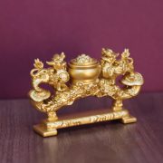 Alloy Xi Wang Figurine Business Gift Office Desk Decoration Wealth Attraction Prosperity Polyvalent Container Custom Metal Craft - Image 4