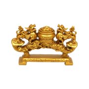 Alloy Xi Wang Figurine Business Gift Office Desk Decoration Wealth Attraction Prosperity Polyvalent Container Custom Metal Craft - Image 5
