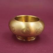 New Bronze Nine Purple Fireproof Lucky Money Basin Rotating Entrance Decorative Item Mini Sand Gold Wealth Attracting Vessel