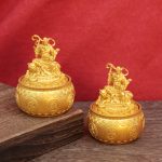 Treasure Attracting Zhao Gong Ming Rotating Treasure Cauldron Decoration Living Room Bar Cabinet Office Decorations Shop Ornaments