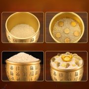 Bronze Rice Tub Full Copper Fortune Attracting Brass Creative Home Decor Living Room Tabletop Ornament Wealth Gathering Basin - Image 3