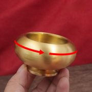 Creative Brass Rotating Money Bowl Home Office Desktop Decoration Wealth Attracting Craftwork Ornament For Wholesale - Image 2