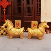 Instant Fortune Spinning Tile Ornament for Living Room Entrance Office Decorations Chinese New Year Gift Metal Craft - Image 2