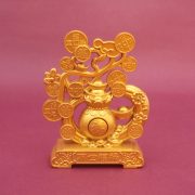 Prosperity Wealth Home Decorative Ornaments Lucky Happiness Living Room Desk Entrance Front Desk Decorations Metal Crafts
