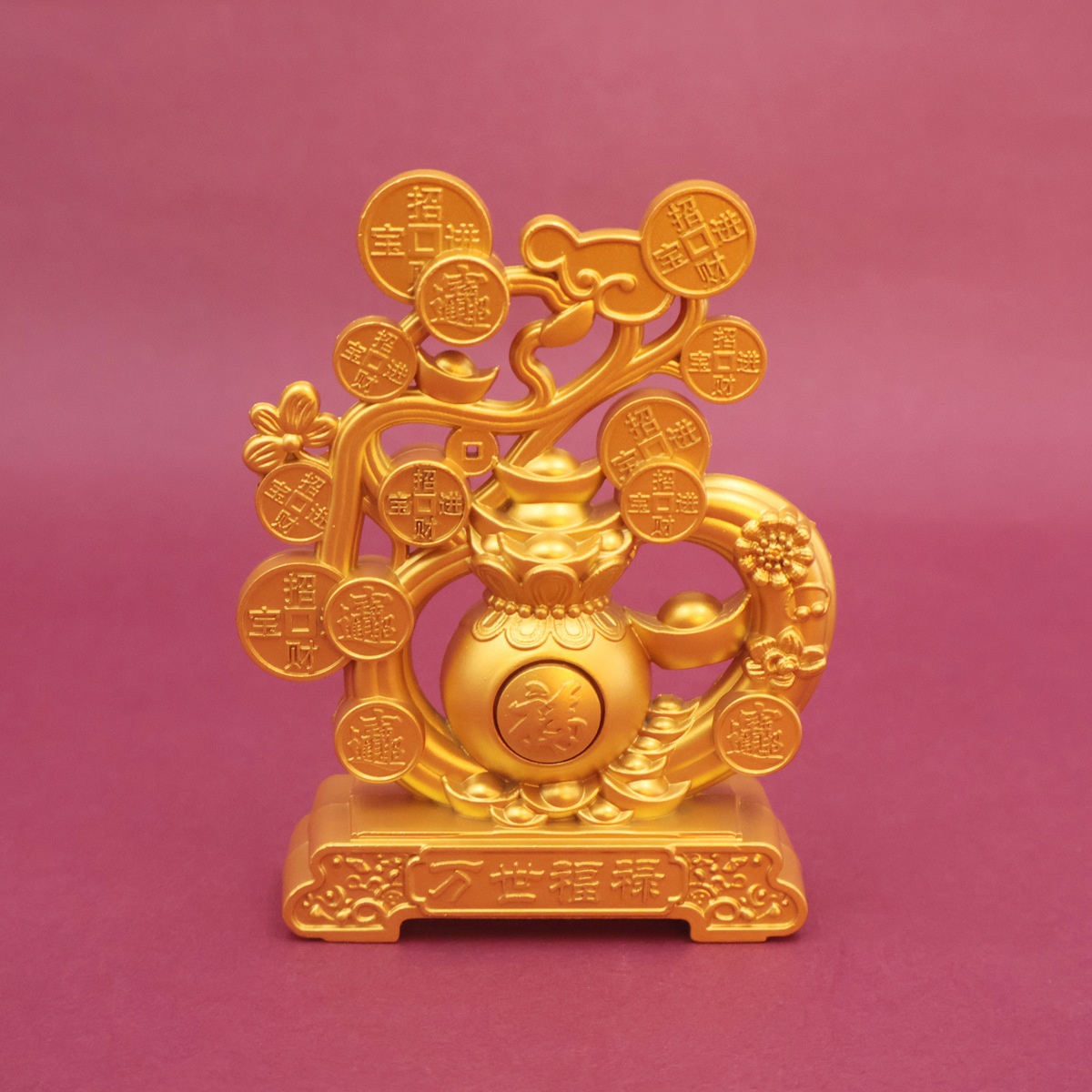 LA-986002393444_img0-1 Prosperity Wealth Home Decorative Ornaments Lucky Happiness Living Room Desk Entrance Front Desk Decorations Metal Crafts - Image 1