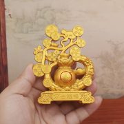 Sajin Wanshi Fu Lu Office Living Room Decorative Ornaments Crafts Wealth Attracting Bao Yu Money Bag Rotating Metal Artwork - Image 2