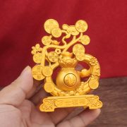 Wanshifuru Home Office Bank Decorative Ornaments Wealth Tree Opening Gifts Gold Shop Grand Opening Window Display Items - Image 4