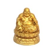 Nile Buddha Golden Seated Lotus Laughing Buddha Ornament Metal Craft for Living Room Office Entrance Customizable Gift - Image 5