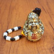 Solid Brass Handheld Ornaments Wealth Attracting Laughing God Of Fortune Stress Relief Crafts For Business And Home Decor - Image 3