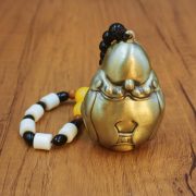Solid Brass Handheld Ornaments Wealth Attracting Laughing God Of Fortune Stress Relief Crafts For Business And Home Decor - Image 4