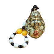 Solid Brass Handheld Ornaments Wealth Attracting Laughing God Of Fortune Stress Relief Crafts For Business And Home Decor - Image 5