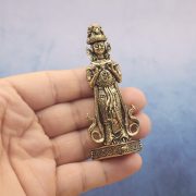 Bronze Zamukhiya Statue Female Wealth Goddess Kuan Yin Tibetan Buddhism Temple Ornament Handcrafted Metal Craft - Image 3