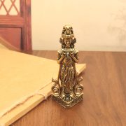 Handmade Brass Zakyram Buddha Statue Premium Quality Tibetan Style Desktop Decoration Ornaments Wholesale Custom Metal Craft - Image 4