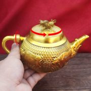 Bronze Teapot Mountain Water Teapot Dragon And Phoenix Teapot Creative Copper Ornament Home Office Decoration Wholesale - Image 2