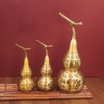 Bronze Cloud Hundred Blessings Gourd Metal Artwork Office Living Room Decorative Ornaments Lucky Character Bronze Gourd Design