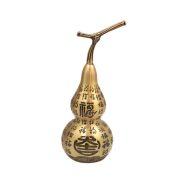 Bronze Cloud Hundred Blessings Gourd Metal Artwork Office Living Room Decorative Ornaments Lucky Character Bronze Gourd Design - Image 5