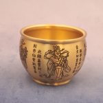 Home Office Decorative Wealth Attracting Artisan Craftwork Five Road Wealth Deity Bowl Scholar And Warrior Wealth God Offering
