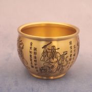 Home Office Decorative Wealth Attracting Artisan Craftwork Five Road Wealth Deity Bowl Scholar And Warrior Wealth God Offering - Image 2