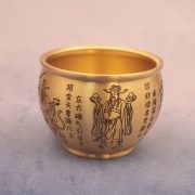 Home Office Decorative Wealth Attracting Artisan Craftwork Five Road Wealth Deity Bowl Scholar And Warrior Wealth God Offering - Image 3