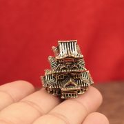 Bronze Vintage Building Creative Display Piece Artificial Mountain Landscaping Fish Tank Miniature Landscape Decoration Metal Craft - Image 2