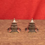 Bronze Vintage Building Creative Display Piece Artificial Mountain Landscaping Fish Tank Miniature Landscape Decoration Metal Craft - Image 7