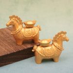 Metal Horse Ornament For Desktop Wealth Brings Instantly Lucky Money Symbol Craftwork Ideal Gift Animal Zodiac Horse