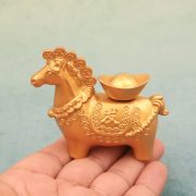 Metal Horse Ornament For Desktop Wealth Brings Instantly Lucky Money Symbol Craftwork Ideal Gift Animal Zodiac Horse - Image 2