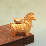 Metal Horse Ornament For Desktop Wealth Brings Instantly Lucky Money Symbol Craftwork Ideal Gift Animal Zodiac Horse - Image 3