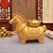 Instant Wealth Horse Alloy Ornament Office Desktop Decorative Rotating Treasure Gift Custom Metal Craft - Image 3