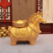 Instant Wealth Horse Alloy Ornament Office Desktop Decorative Rotating Treasure Gift Custom Metal Craft - Image 4