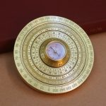 Bronze Octagonal Compass Pointer Multi-circle Rotatable Stress Relief Handle Living Room Desktop Decoration Ornaments