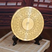 Bronze Octagonal Compass Pointer Multi-circle Rotatable Stress Relief Handle Living Room Desktop Decoration Ornaments - Image 4