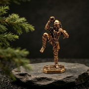 Bronze Blind Monk Li Qing Retro League Of Legends Desktop Decorative Crafts High Punch Creative Ornaments Collectibles - Image 3