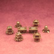 Bronze Vintage Building Decorative Miniature Sculpture Study Landscape Rockery Peculiar Stone Aquarium 3D Decoration - Image 2
