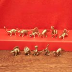Jurassic Spiky Back Dragon Miniature Metal Craft Ornament Vintage Desktop Decoration Dinosaur Figurine Collectible Gift