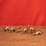 Jurassic Spiky Back Dragon Miniature Metal Craft Ornament Vintage Desktop Decoration Dinosaur Figurine Collectible Gift - Image 3