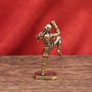 Vintage Style Solid Brass Kung Fu Monk Model Collectible Toy Desktop Game Male Craftwork Miniature Ornament - Image 2