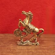 2026 New Retro Bronze Horse Money Stepping Office Living Room Decorative Ornaments Home Desktop Display Custom Metal Crafts