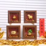 Laicai Shake Joy Decorative Figurine Premium Feel Frame Shape Design Desktop Decoration Gift Resin Craft Wholesale