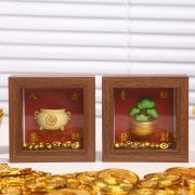 Laicai Shake Joy Decorative Figurine Premium Feel Frame Shape Design Desktop Decoration Gift Resin Craft Wholesale - Image 2