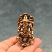 Retro Bronze Thai Elephant God Desktop Ornaments Religious Elephant Head Wealth Deity Altar Sculptures Artifacts Wholesale - Image 4