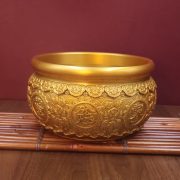 Lucky Fortune Yellow Bronze Money Box Business Opening Decorative Item For Shop Home Living Room Decoration Rice Drum - Image 3