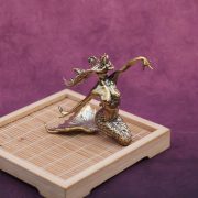 New Creative Retro Bronze Mermaid Princess Decoration Office Desk Top Copperware Anime Mermaid Ornament - Image 3