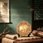 Bronze Eight Trigrams Board Decorative Ornaments With Four Divine Beasts Tai Chi Eight Trigrams Household Entrance Tabletop Decoration - Image 3