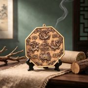Bronze Eight Trigrams Board Decorative Ornaments With Four Divine Beasts Tai Chi Eight Trigrams Household Entrance Tabletop Decoration - Image 4
